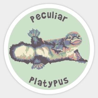 Pretty Platypus Portrait Sticker